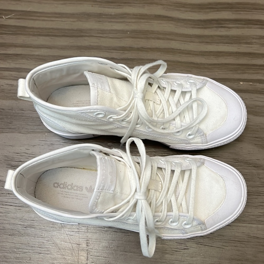 ADIDAS NEZZA TREK PLATFORM SHOES WOMENS WHITE SIZE 6.5 - Picture 3 of 16